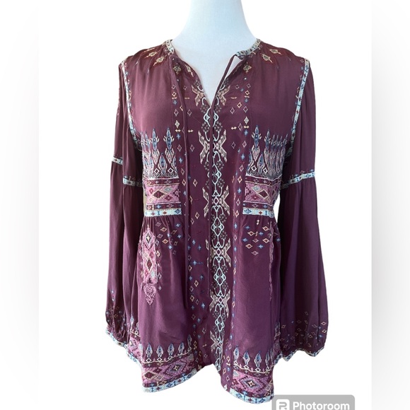 Johnny Was Deliza Silk Blouse - Picture 1 of 6